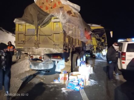 تصادف تریلی با اتوبوس در محور سرچم اردبیل یک فوتی و ۲۰ مجروح بر جا گذاشت