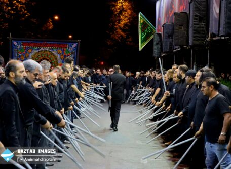 آئین شاخسی شب تاسوعا محرم ۱۴۰۴ در هئیت علی اصغر(ع) میدان ساعت تبریز