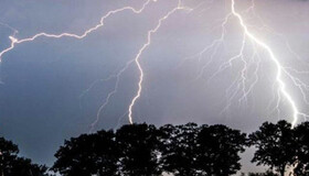 رعدوبرق و وزش باد در شمال استان آذربایجان شرقی