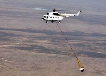 بالگرد آتش‌ نشان وارد عملیات اطفای حریق در جنگل‌های جلفا شد