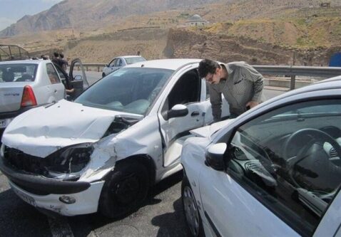 تصادف زنجیرهای در اتوبان کسایی تبریز؛ 7 مصدوم