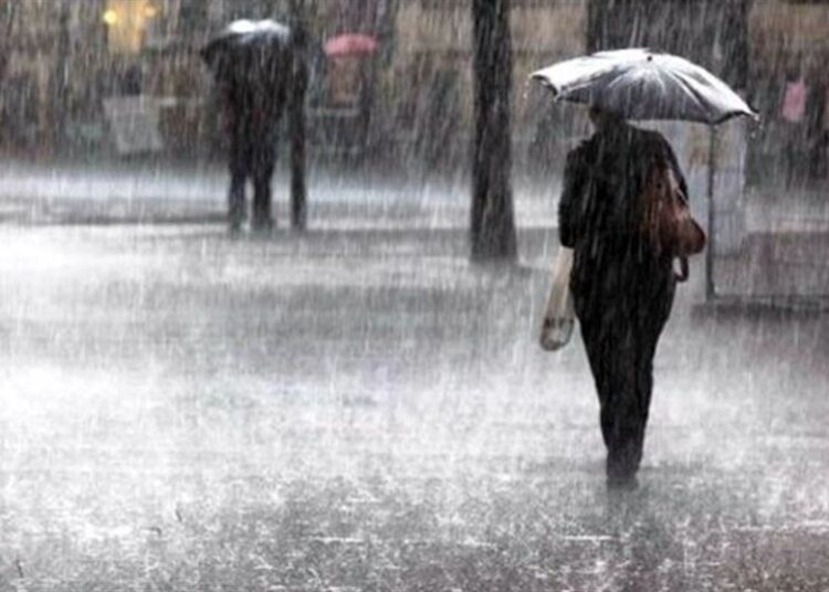 پیش بینی رگبار باران در شمال غرب